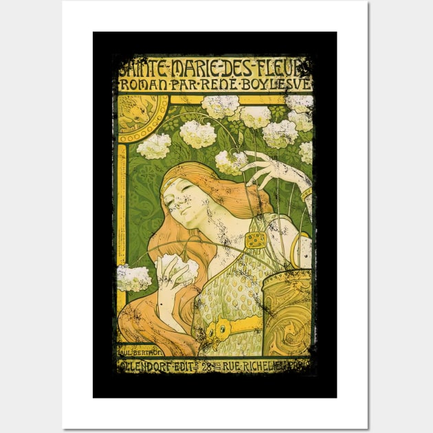 Art Nouveau - Paul Berthon Alphonse Mucha Vintage Wall Art by AltrusianGrace